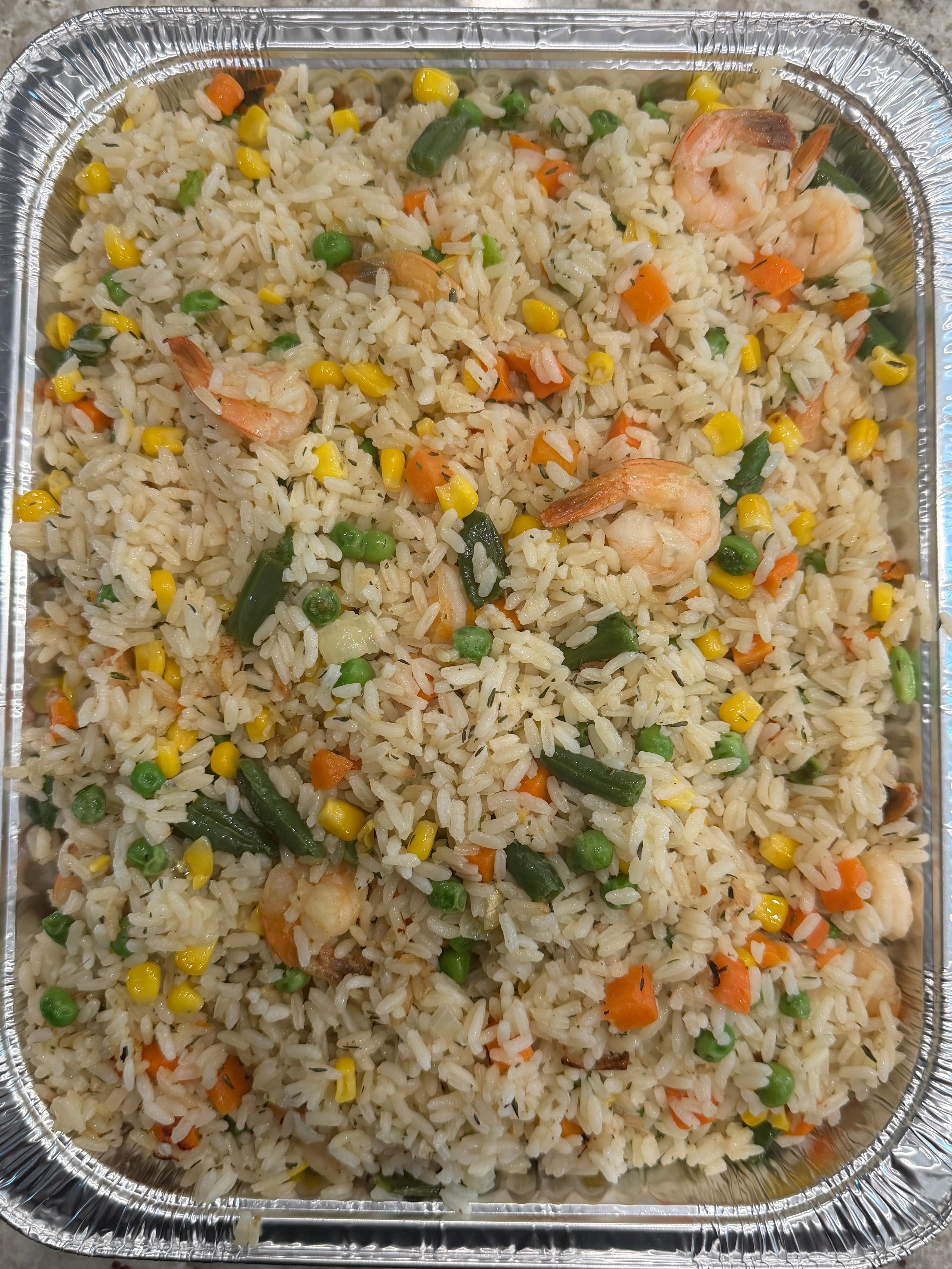 Nigerian Fried Rice with Shrimp