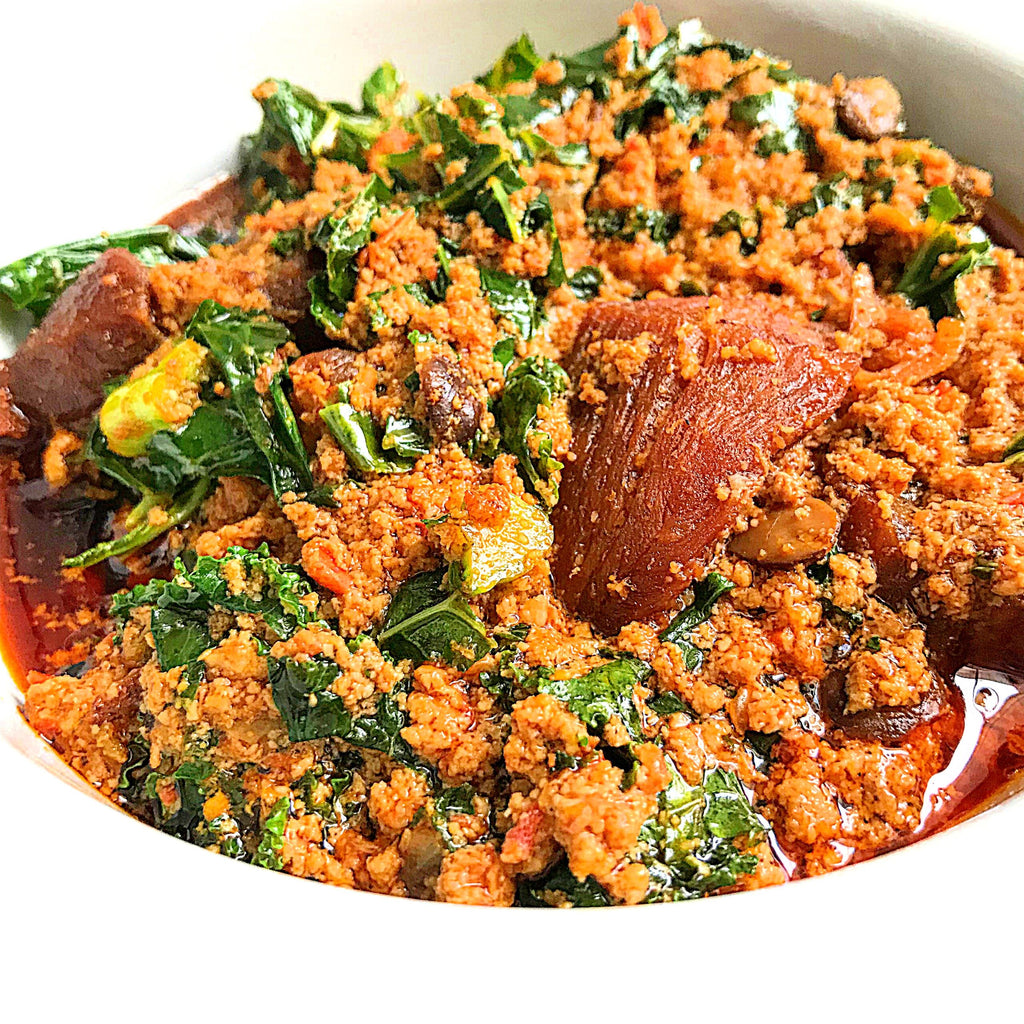 Egusi Soup with Assorted Meat - 1/2 Pan image