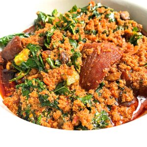 Efo Elegusi with Assorted Meat